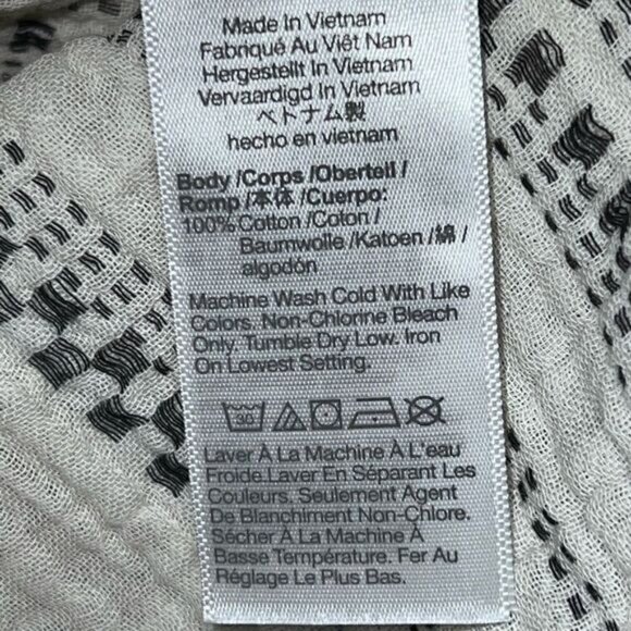 NWOT Madewell Lightspun Lakeline Popover Shirt Jacquard Sz XXS - Picture 11 of 11